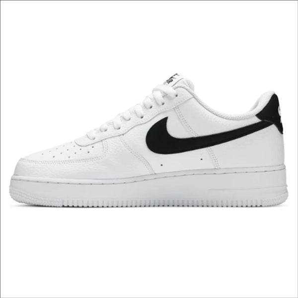 Nike Air Force 1 Low '07 White Black Pebbled Leather