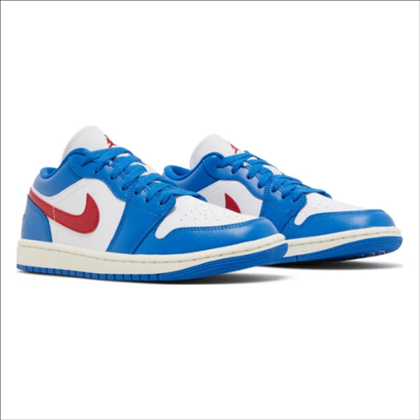 Jordan 1 Low Sport Blue Gym Red (Women's)