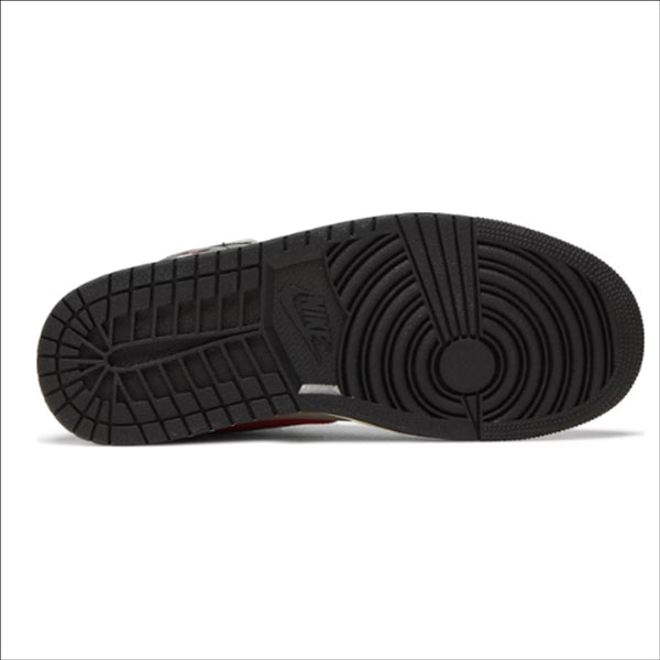 Jordan 1 Mid Black College Grey Gym Red (Women's)