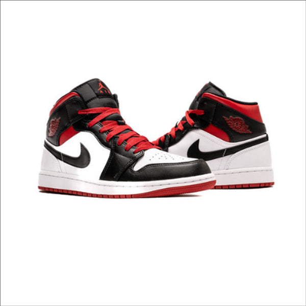 Jordan 1 Mid Gym Red Black Toe