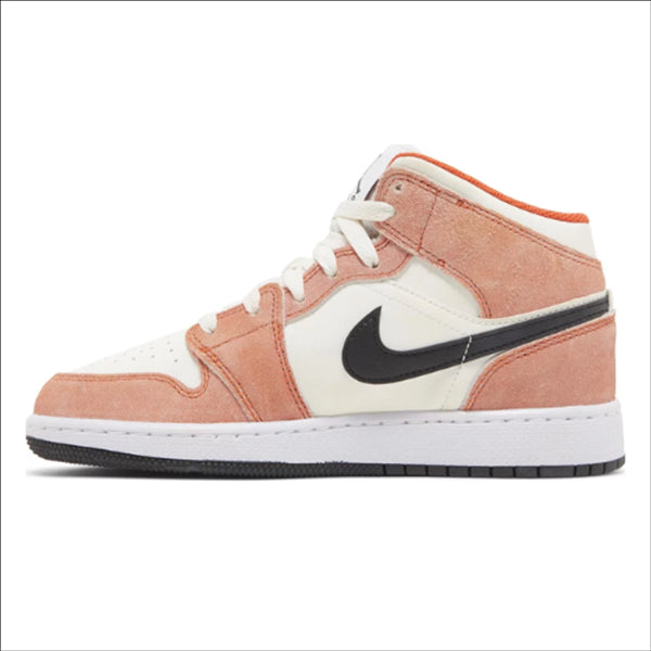 Jordan 1 Mid SE Orange Suede (GS)