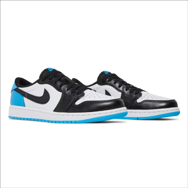 Jordan 1 Retro Low OG Black Dark Powder Blue