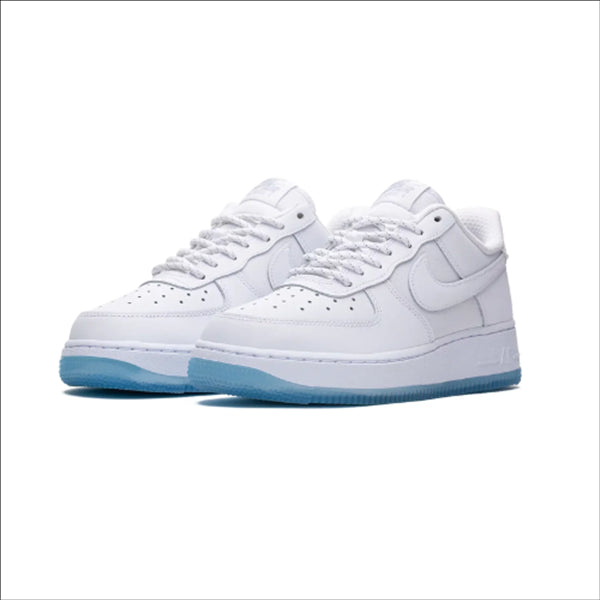 Nike Air Force 1 Low '07 White Ice Blue Sole