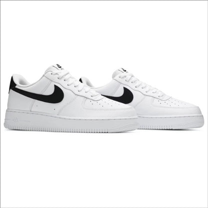 Nike Air Force 1 Low '07 White Black Pebbled Leather