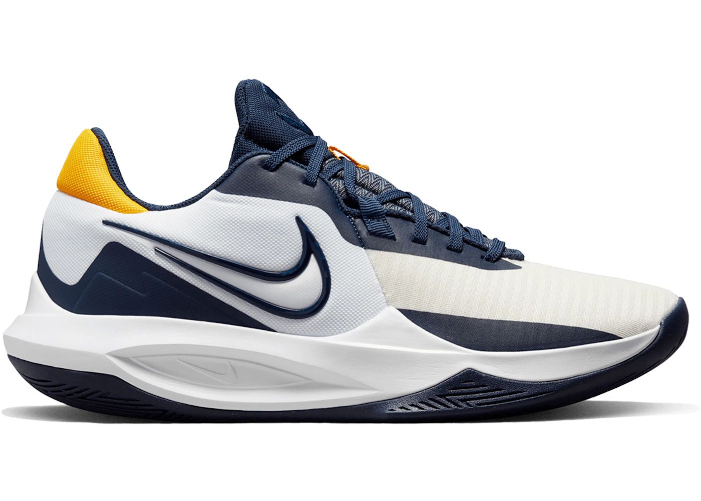 Nike Precision 6 White Midnight Navy Gold