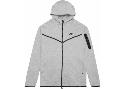 Nike Sportswear Tech Fleece Full-Zip Hoodie Heather Grey/Black