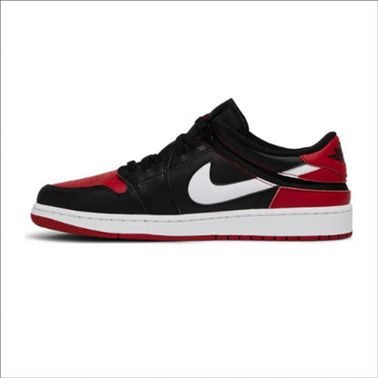 Jordan 1 Low FlyEase Black White Gym Red
