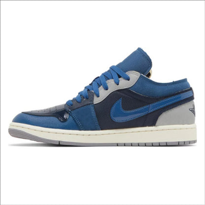 Jordan 1 Low SE Craft Obsidian French Blue Ashen Slate White