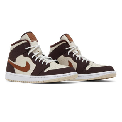 Jordan 1 Mid SE Brown Basalt Oatmeal (Women's)