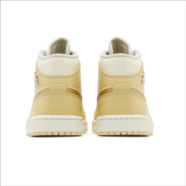 Jordan 1 Mid SE Pale Vanilla Metallic Gold (Women's)