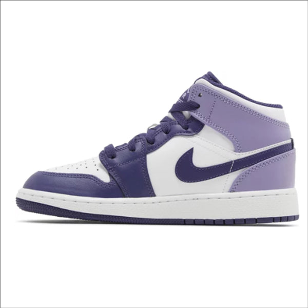 Jordan 1 Mid White Sky J Purple (GS)