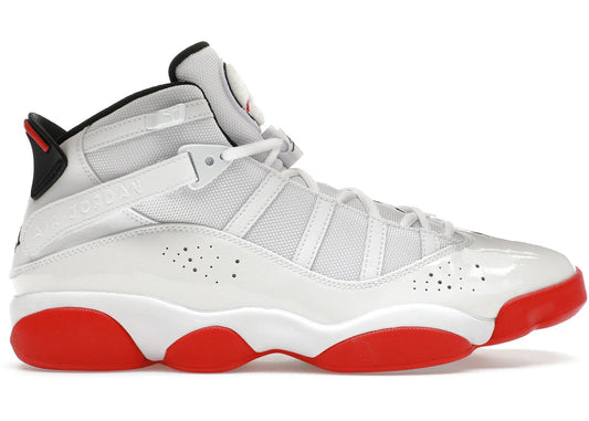 Jordan 6 Rings White University Red Black