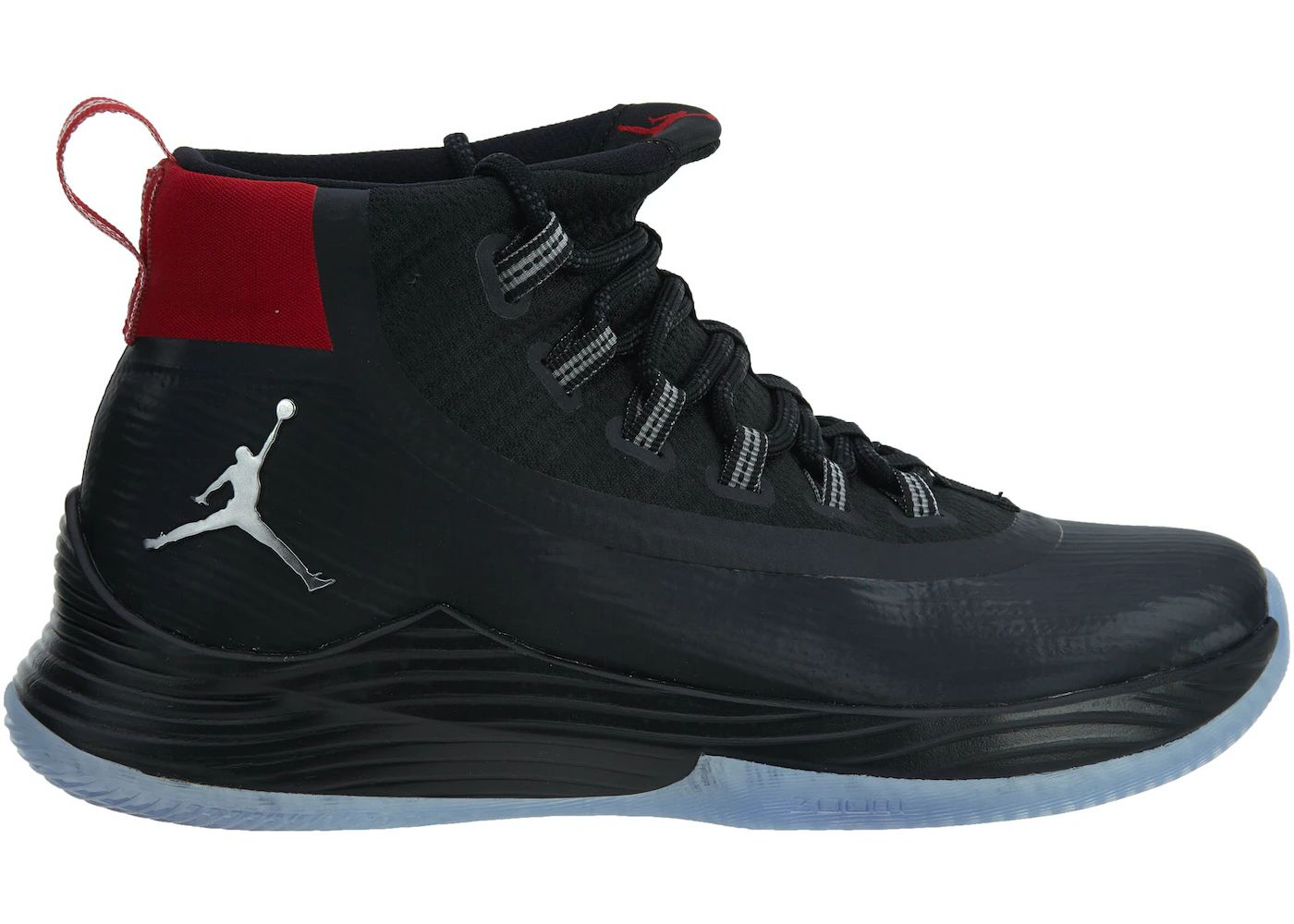 Jordan Ultra Fly 2 Black/Metallic Silver-Gym Red