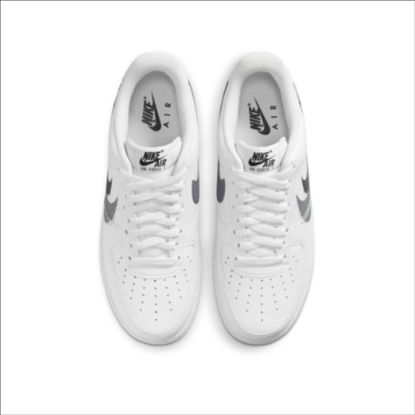 Nike Air Force 1 Low '07 Spray Paint Swoosh White Black Grey