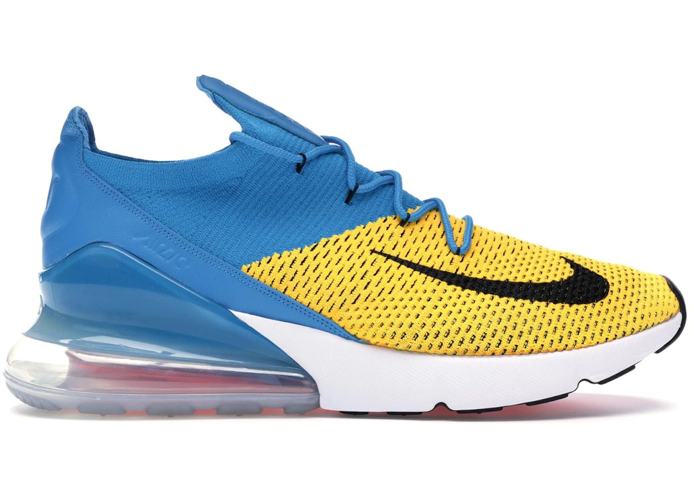 Nike Air Max 270 Flyknit Laser Orange Blue Orbit