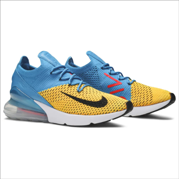 Nike Air Max 270 Flyknit Laser Orange Blue Orbit