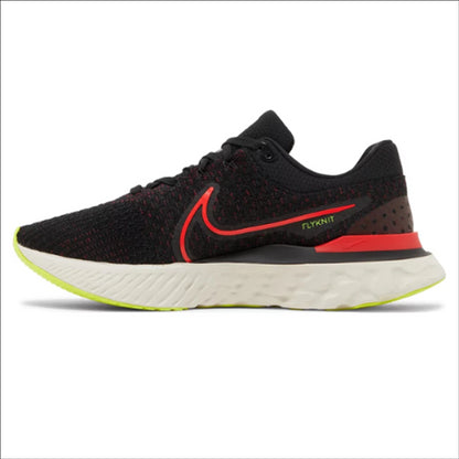 Nike React Infinity Run Flyknit 3 Black Siren Red Volt