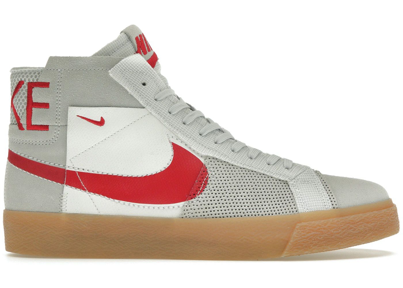 Nike SB Zoom Blazer Mid Premium Deconstructed White University Red Gum